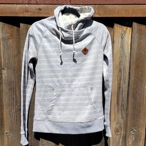 Burton Gray Striped Hoodie